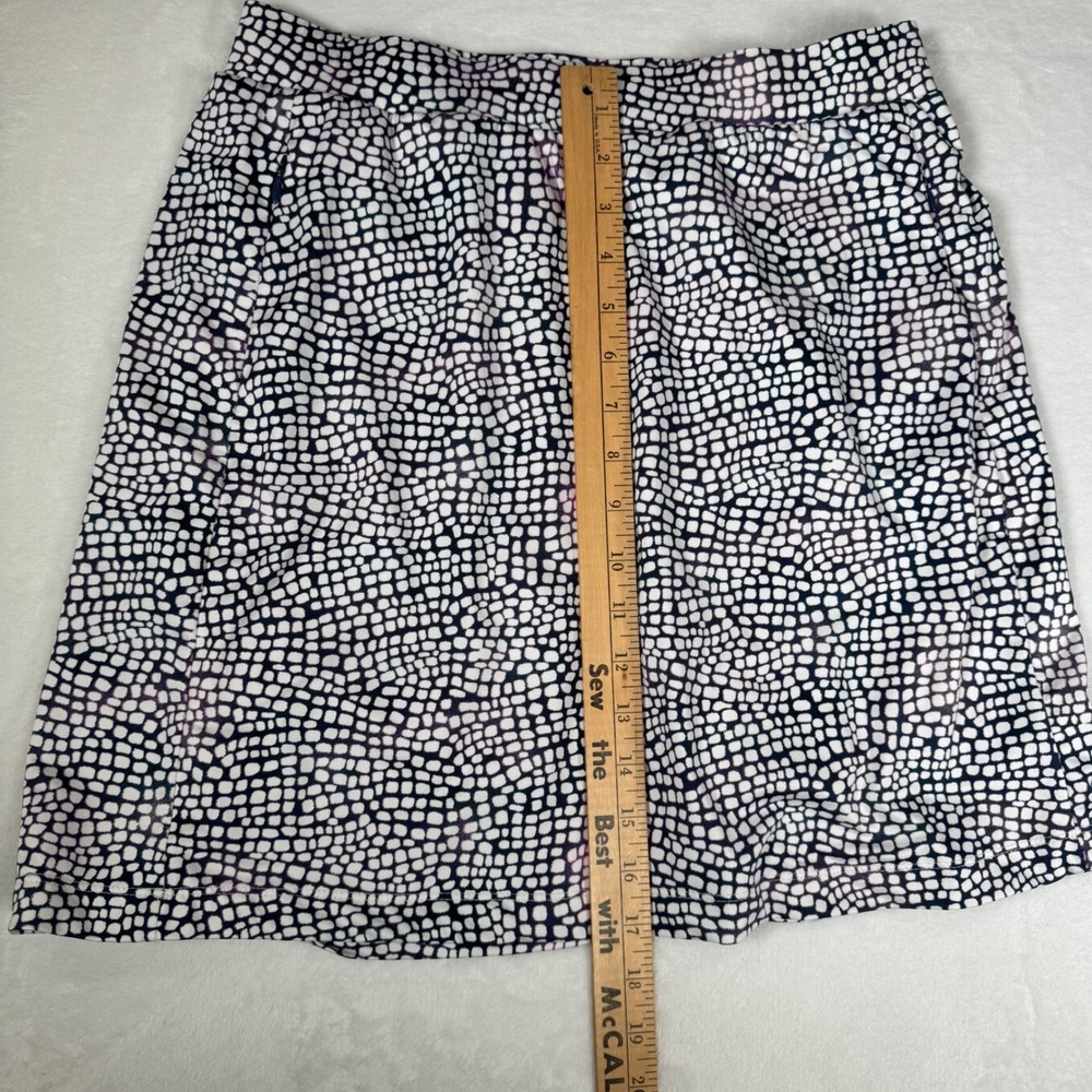 Tail Womens Active Skort Navy‎ Blue White Pebble Print Tennis Golf Skirt Size M - Picture 7 of 7